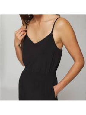 Soma Black Romper with built-in bra and pockets